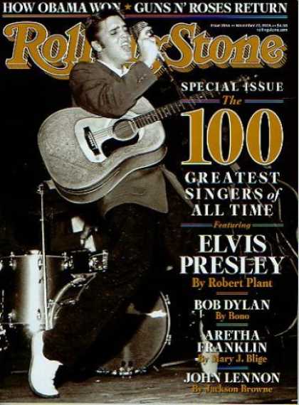 Elvis Presley Books - Rolling Stone November 27 2008 Special Issue 100 Greatest Singers of All Time El