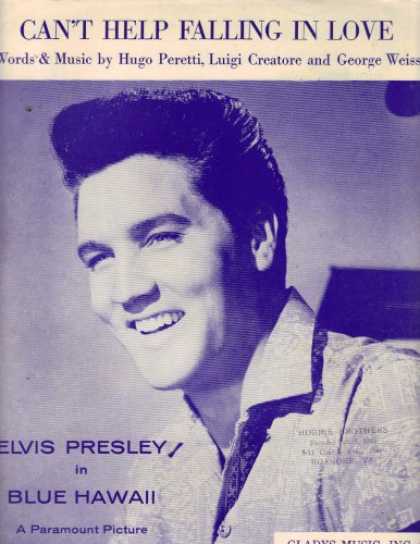 Elvis Presley Books - Can't Help Falling In Love Sheet Music 1961 (Recorded by Elvis Presley)