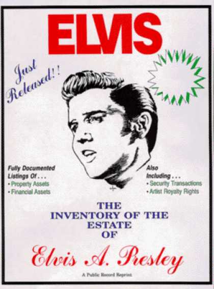Elvis Presley Books - The Inventory of the Estate of Elvis A. Presley