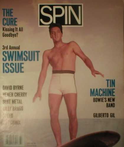 Elvis Presley Books - Spin Magazine July 1989 Elvis Presley Swimsuit Issue (Single Back Issue)