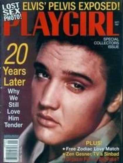 Elvis Presley Books - Playgirl Magazine, issue dated September 1997.  Lost Sex Photo: Elvis Presley