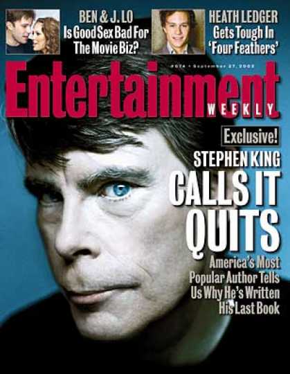 Entertainment Weekly - Stephen King Talks Retirement -- Seriously This Time