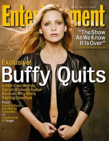 Entertainment Weekly - Sarah Michelle Gellar: Why I Quit "buffy"