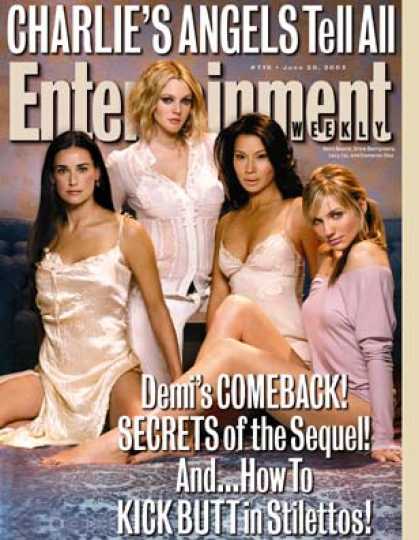 Entertainment Weekly - Charlie's Angels Bare All About "full Throttle"