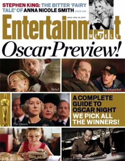 Entertainment Weekly - The Odds For Oscar Night