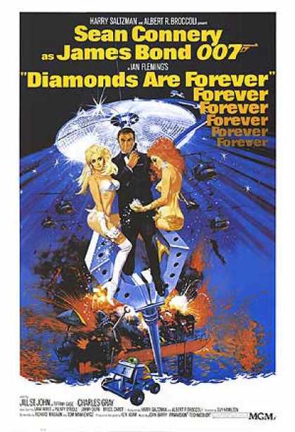 Essential Movies - Diamonds Are Forever Poster