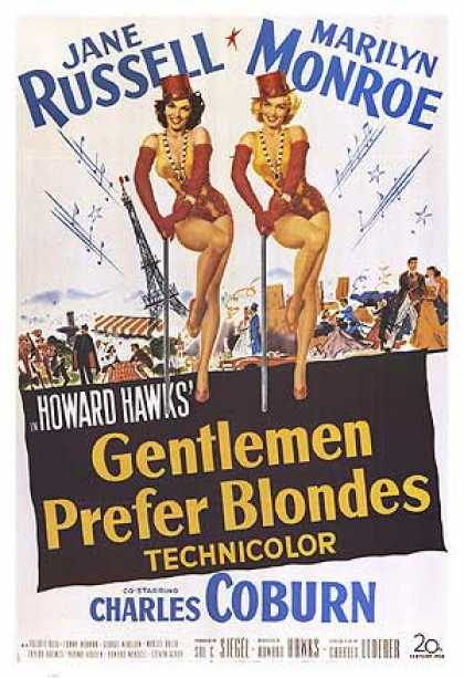 Essential Movies - Gentlemen Prefer Blondes Poster