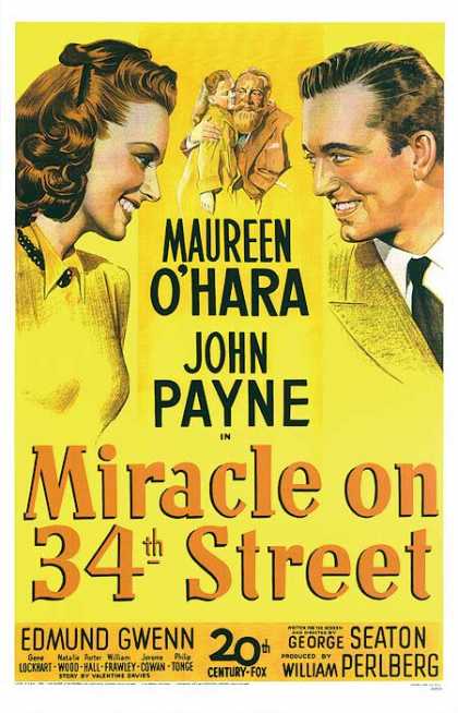 Essential Movies - Miracle On 34th Street Poster
