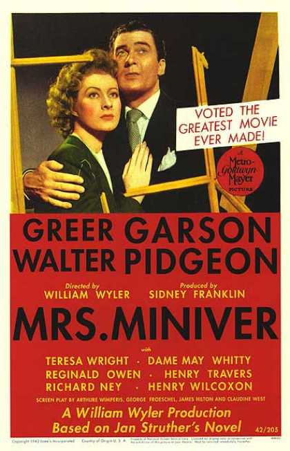 Essential Movies - Mrs. Miniver Poster