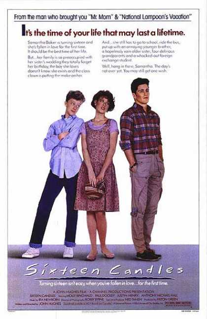 Essential Movies - Sixteen Candles Poster