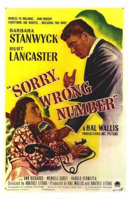 Essential Movies - Sorry, Wrong Number Poster