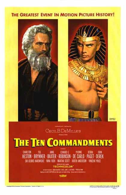 Essential Movies - Ten Commandments Poster