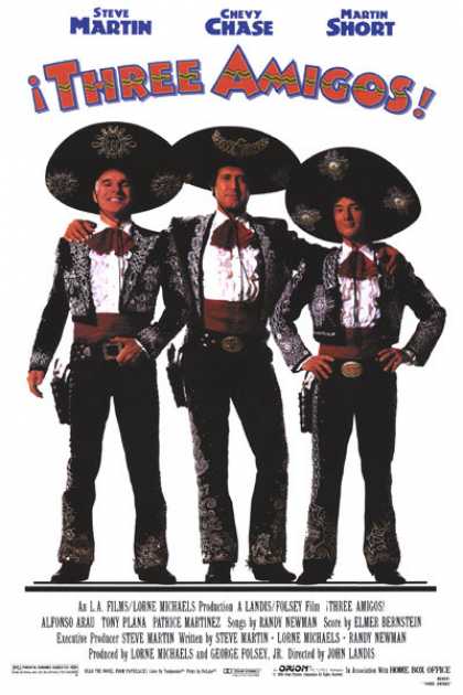 Essential Movies - Three Amigos Poster