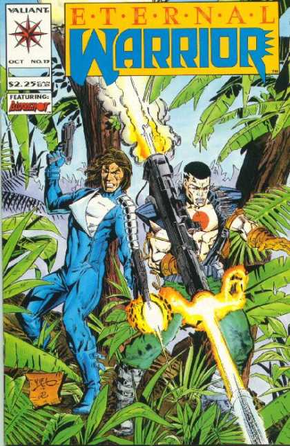 Eternal Warrior 15 - Blue Costume - Missile Gun - Palm Trees - Flash Gun - Pistol - Yvel Guichet