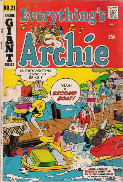 Everything's Archie 21 - Boat - Loading Up - Friends - Gasoline Can - First Aid Kit
