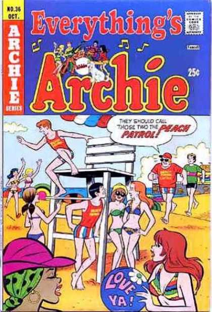 Everything's Archie 36 - Archie - Beach - Teenagers - 70s - Bikinis