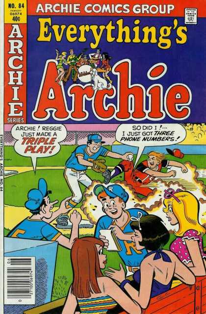 Everything's Archie 84 - Archie Comics - No 84 - Baseball - Blue Uniform - Red Uniform