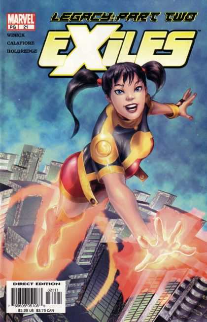 Exiles 21 - Girl - Ponytail - Flying - Buildings - Firing - Georges Jeanty