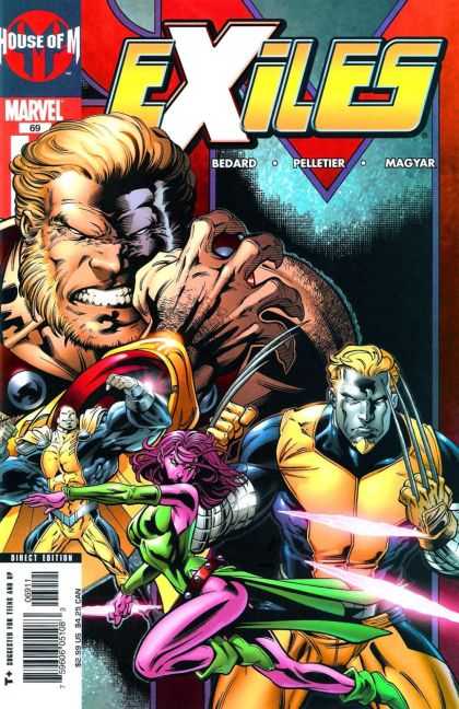Exiles 69 - Metal Claws - Green Costume - Purple Hair - Yellow Costume - Hereos
