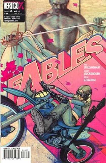Fables 16 - Vertigo - Stick - Wiilingham - Motorcycle - Direct Sales - James Jean