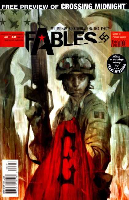 Fables 55 - Crossing Midnight - Army Man - Gun - Willingham Buckingham - Leialoha Pepoy - James Jean