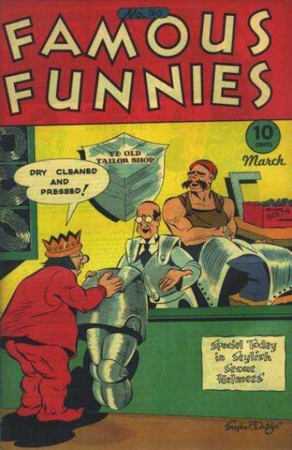 Famous Funnies 140 - Tailor - King - Robot - Armor - Funny