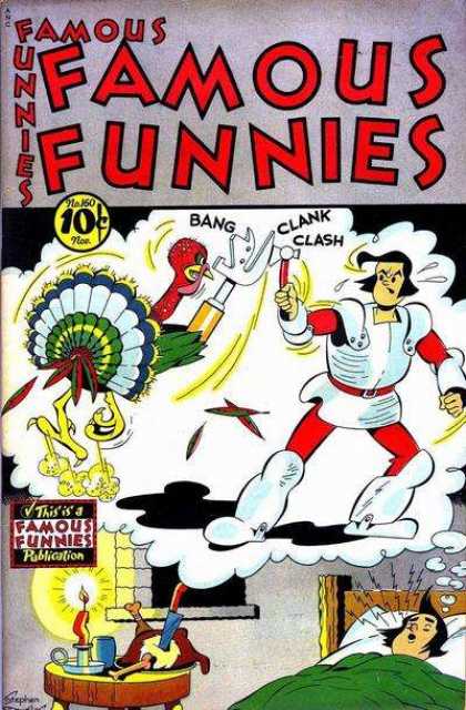 Famous Funnies 160 - Turkey - Knight - Dream - Candle - Knife