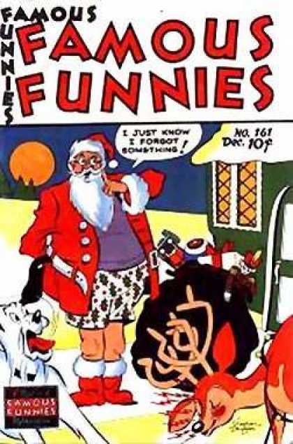 Famous Funnies 161 - Santa - Pants - Rudolph - Boxers - Christmas