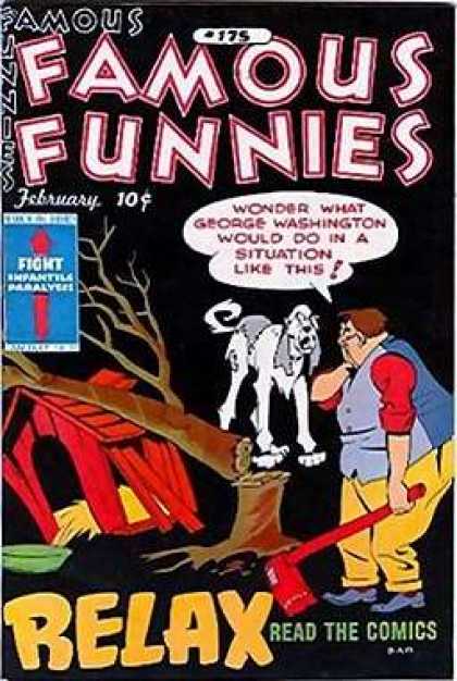 Famous Funnies 175 - Fight - Dog - Relax - February - Read The Comics