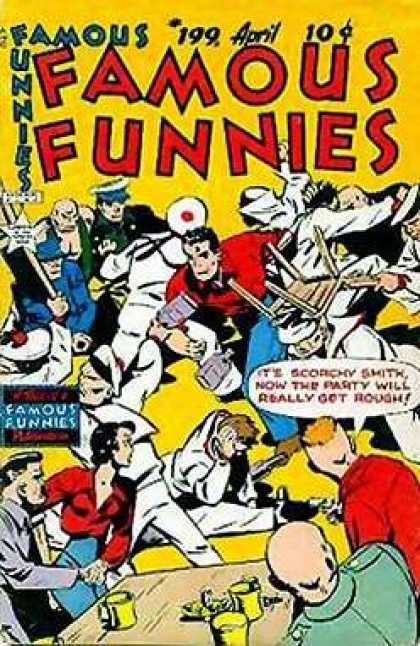 Famous Funnies 199 - Table - Chairs - Women - Men - Famous