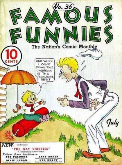 Famous Funnies 36 - Retro - Nations Comic Monthly - July - Joe Palooka - No 36