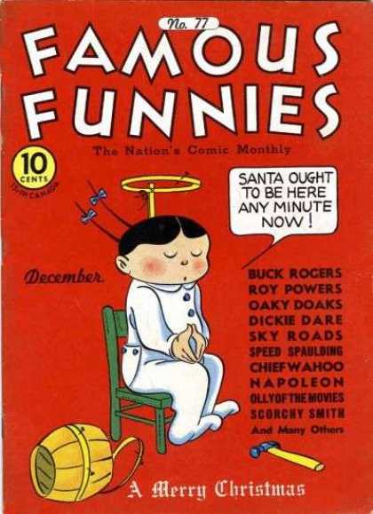 Famous Funnies 77 - Hammer - Boy - 10 Cents - Pail - Christmas