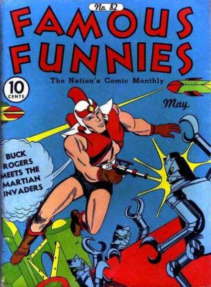 Famous Funnies 82 - Robot - Air Plane - Lazer - Guns - Helmet