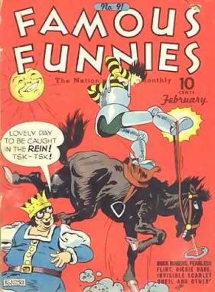 Famous Funnies 91 - Horse - Knight - Armor - King - Saddle