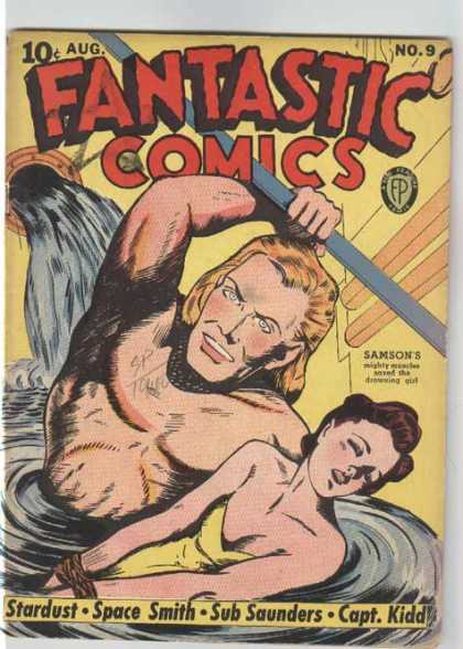 Fantastic Comics 9 - Water - Pipes - Yellow Dress - Star Dust - Space Smith