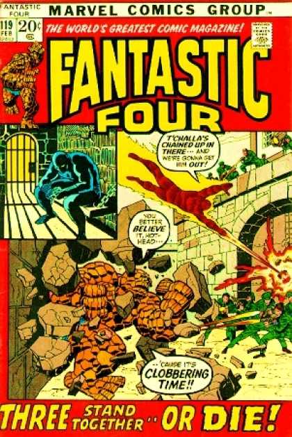 Fantastic Four 119 - Fire - Jail - Fantastic Four - Action - Thrill - Joe Sinnott, John Buscema