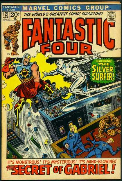 Fantastic Four 121 - Silver Surfer - Gabriel - Thing - Mr Fantastic - John Buscema - John Buscema