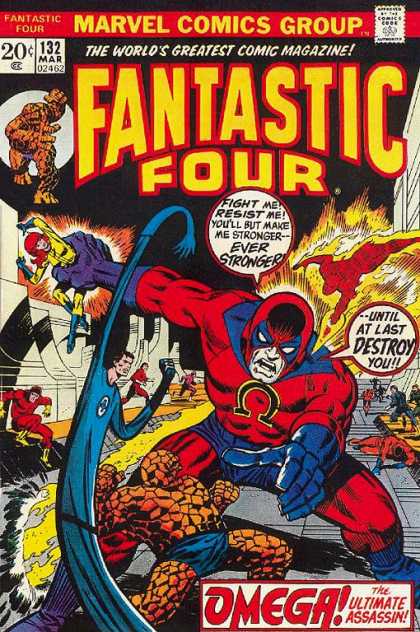 Fantastic Four 132 - Omega - Mr Fantastic - Thing - Marvel - Superhero