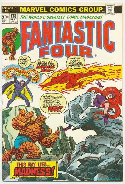 Fantastic Four 138 - Thing - Miracle Man - Mutants - Mystery Group - Morphers
