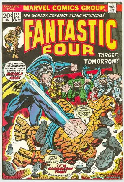 Fantastic Four 139 - Miracle Man - Its Clobberin Time - 139 Oct 02462 - Target - Tomorrow