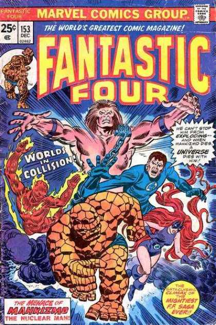 Fantastic Four 153 - Thing - Marvel Comics - Worlds In Collision - Medusa - The Nuclear Man
