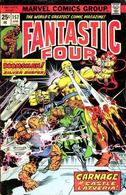 Fantastic Four 157 - Doomsman - Silver Surfer - Laser Eyes Comics - Marvel Comics Four Heroes - Castle Latveria - Richard Buckler