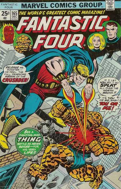 Fantastic Four 165 - City - Rays - Hands - Monster - Cape