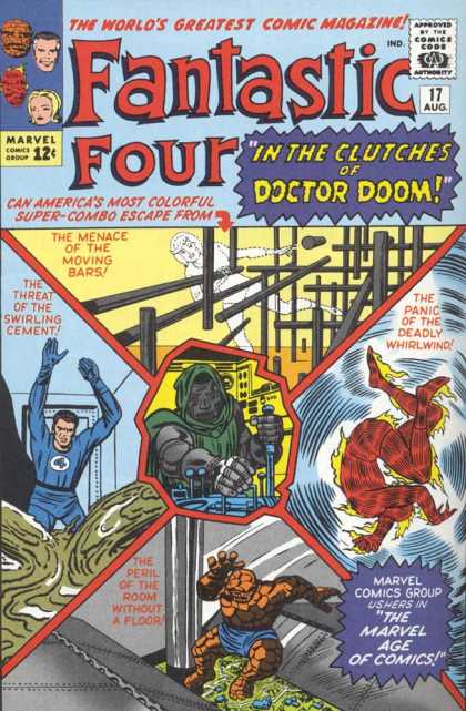 Fantastic Four 17 - Dr Doom - Human Torch - Thing - Doctor Doom - Clutches - Jack Kirby