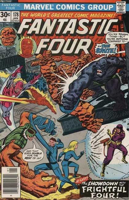 Fantastic Four 178 - Marvel - The Thing - The Brute - Fightful Four - 178
