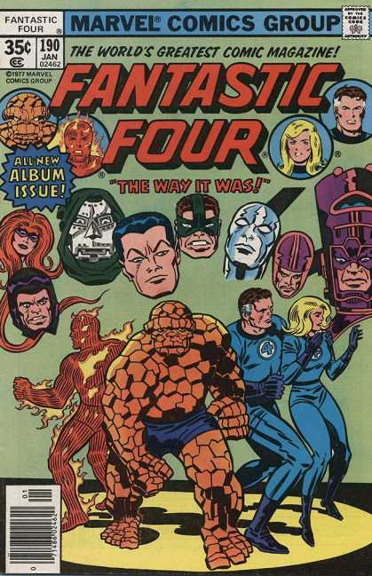 Fantastic Four 190 - The Way It Was - Superheroes - Floating Heads - Villians - Trapped - Jack Kirby