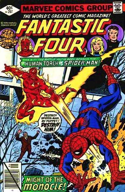 Fantastic Four 207 - Spider-man - Human Torch