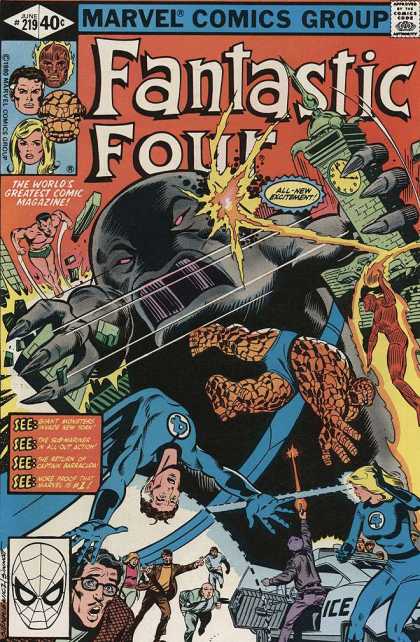 Fantastic Four 219 - Marvel Comics Group - The Worlds Greatest Comic Magazine - Approved By The Comics Code - June 219 - See - Bill Sienkiewicz, Joe Sinnott