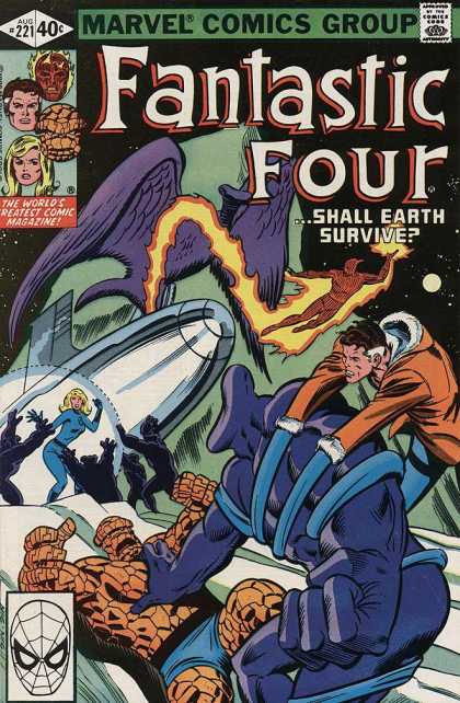 Fantastic Four 221 - Marvel Comics Group - Comics Code - Man Torch - Greatest Comics Magazine - Shall Earth Survive - Bill Sienkiewicz, Joe Sinnott