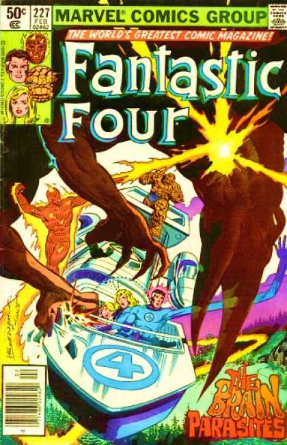 Fantastic Four 227 - Brain Parasites - Sandman - Power - Magic - Fight - Bill Sienkiewicz, Joe Sinnott